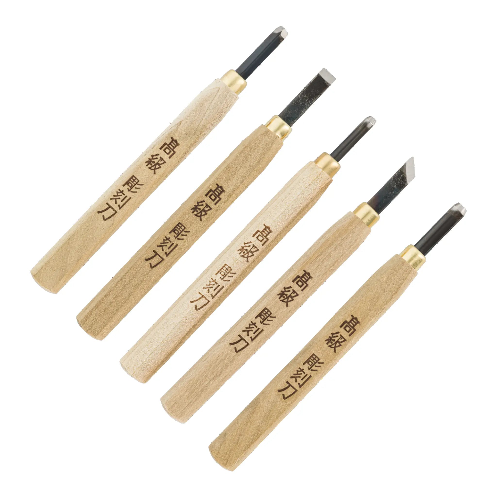 Set de 5 outils japonais de sculpture et gravure ChoKokuto' Gesuke Toolgarden
