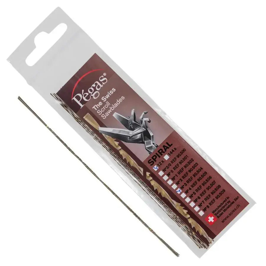 12 lames torsadées pour scie à chantourner Dictum