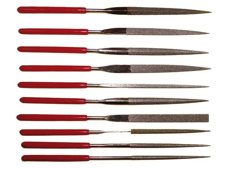 Set de 10 limes aiguilles diamantées