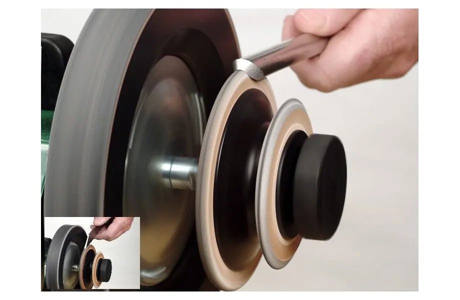 LA-120 Disque de démorfilage en cuir profilé, Tormek