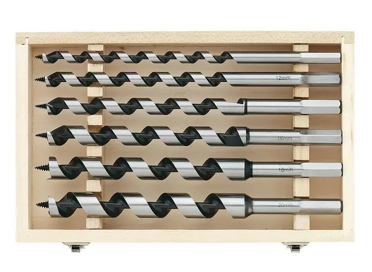Coffret de 6 mèches à bois longues 10-20mm