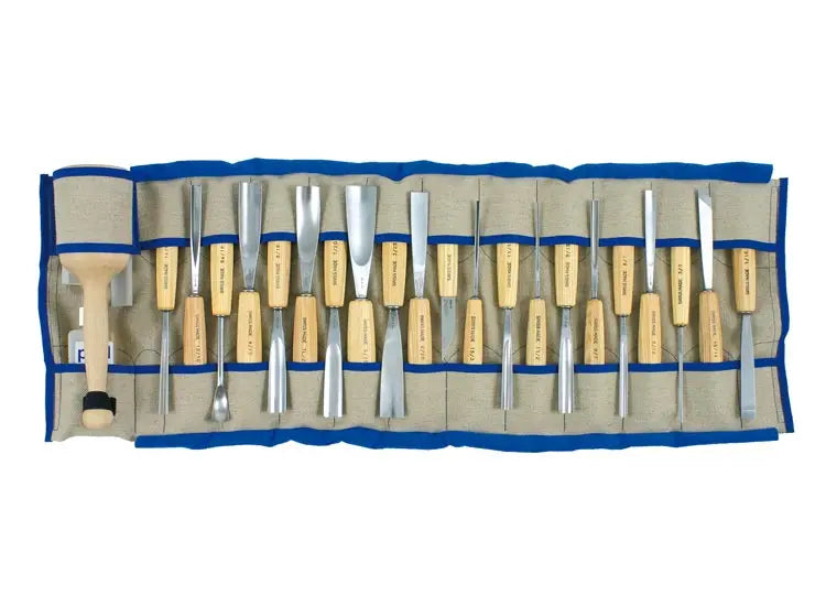 Ensemble de 25 pcs, outils de sculpture Pfeil avec maillet