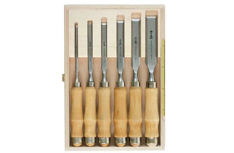 Coffret de 6 ciseaux à bois Pfeil - Gaignard Millon
