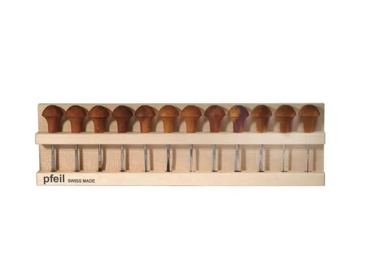 Présentoir de 12 outils compacts Pfeil - Gaignard Millon