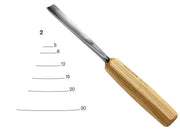 Gouge droite, série n°2 Pfeil Largeur