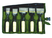 Set de 5 Ciseaux à bois extra larges en trousse toile - Gaignard Millon