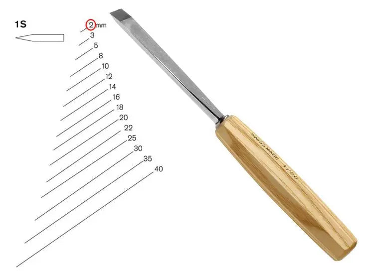 Fermoir néron, Pfeil 2 biseaux Largeur