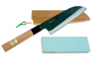 Coffret Santoku hocho et pierre d'affûtage - Gaignard Millon