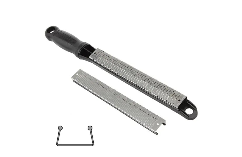 Râpe Microplane, ensemble de base 1 porte lame/1 lame fine/1 lame grosse - Gaignard Millon