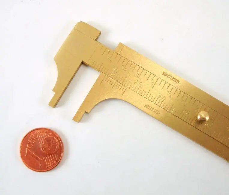 Mini pied à coulisse laiton - Gaignard Millon