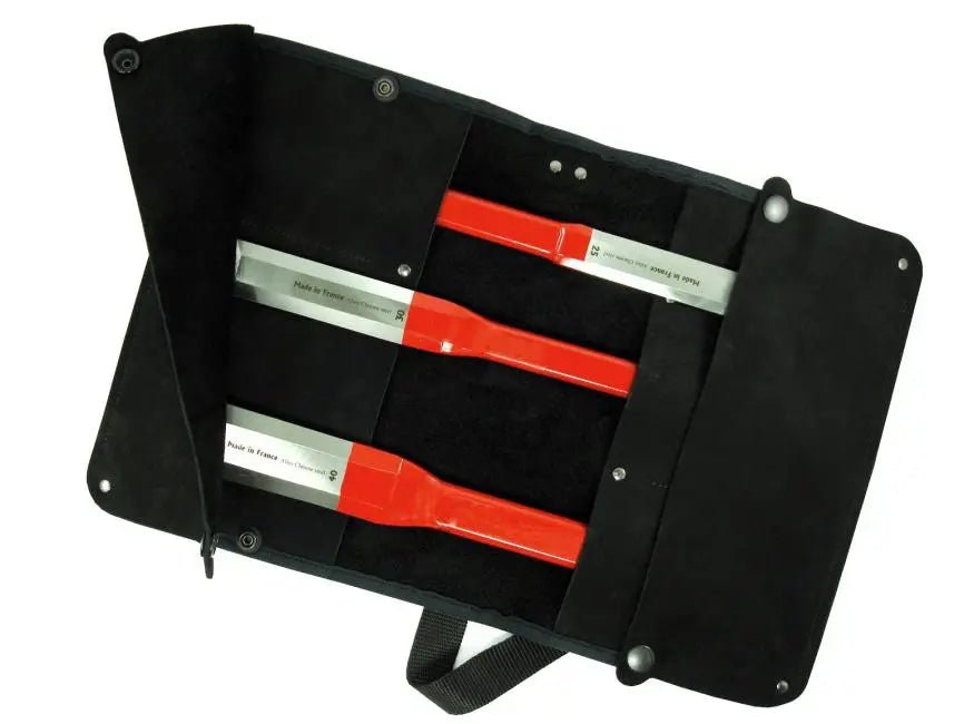 Trousse cuir Haut de gamme pour rangement ciseaux de charpentier - Gaignard Millon