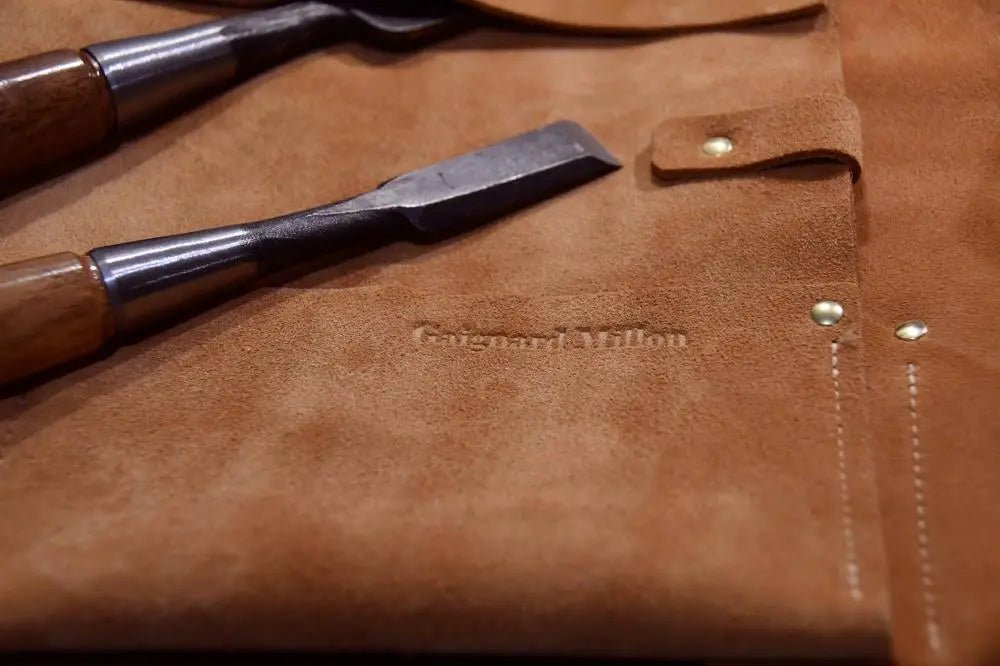 Tablier cuir marron - Gaignard Millon