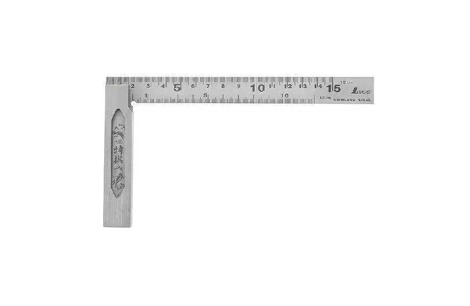 Equerre japonaise Shinwa 150mm talon acier - Gaignard Millon