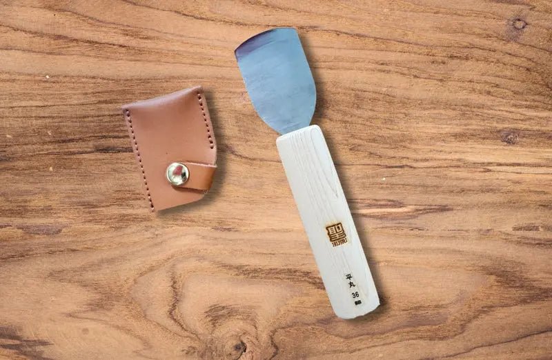 Couteau cuir biseauté Hijiri  – Michi Hamono - Gaignard Millon