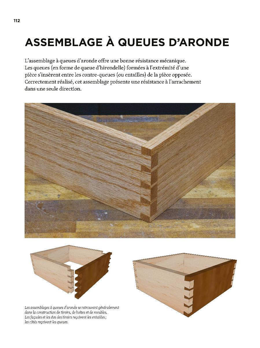 Assemblages de menuiserie - Outils à main et machines