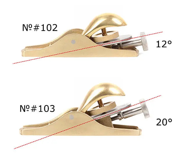 Rabots de paume Luban angles de lame 12° ou 20° bronze Luban