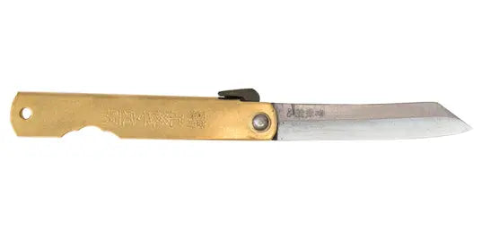 Couteau japonais Higonokami + étui en cuir Gaignard Millon