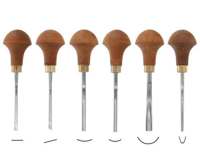 Jeu de 6 outils compacts Pfeil - Gaignard Millon