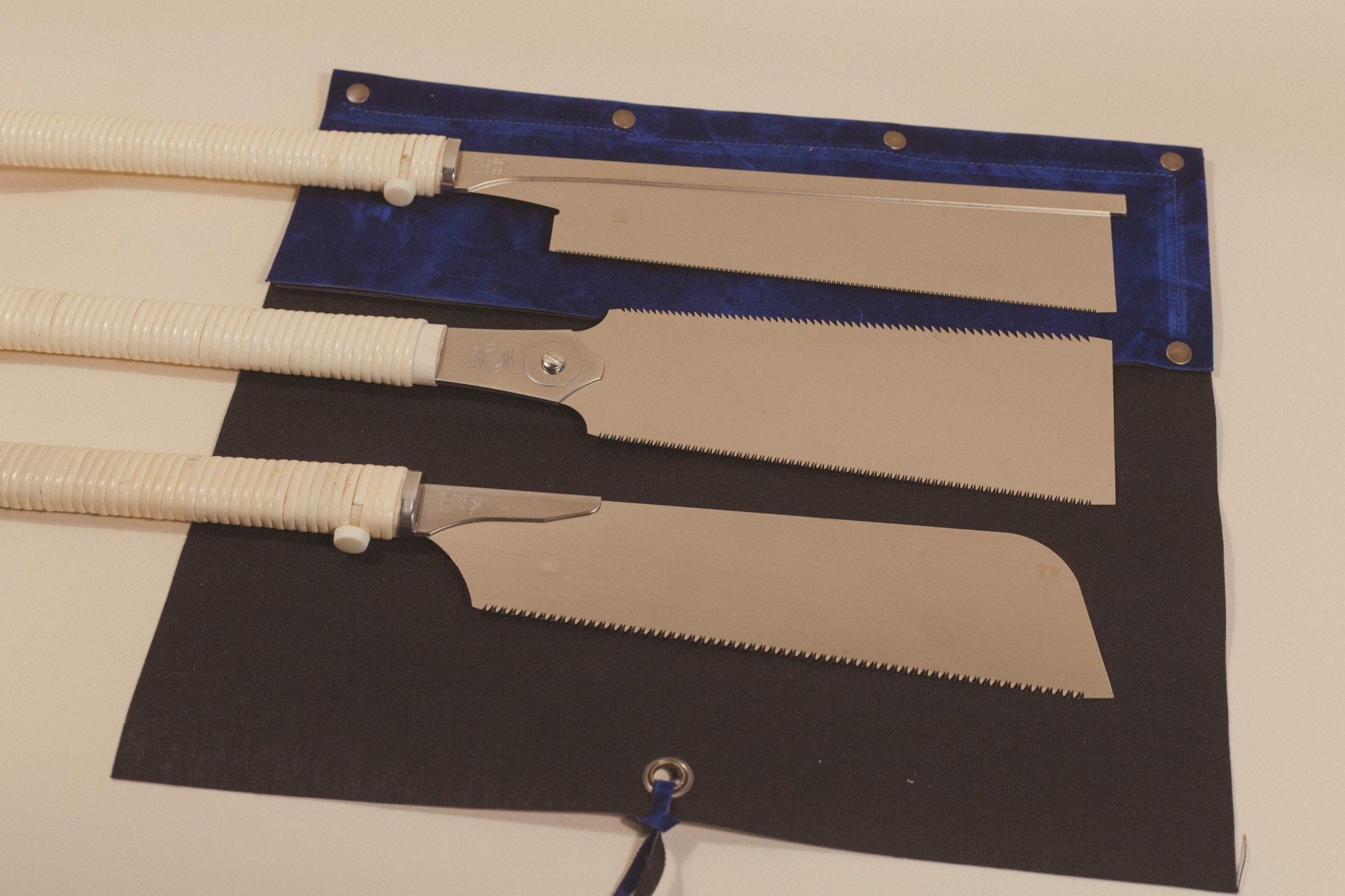 Set de 3 scies japonaises Razorsaw Gyokucho 180 mm + trousse - Gaignard Millon