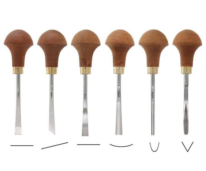 Jeu de 6 outils compacts Pfeil - Gaignard Millon