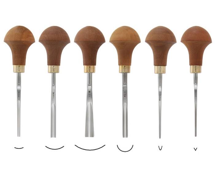Jeu de 6 outils compacts Pfeil - Gaignard Millon