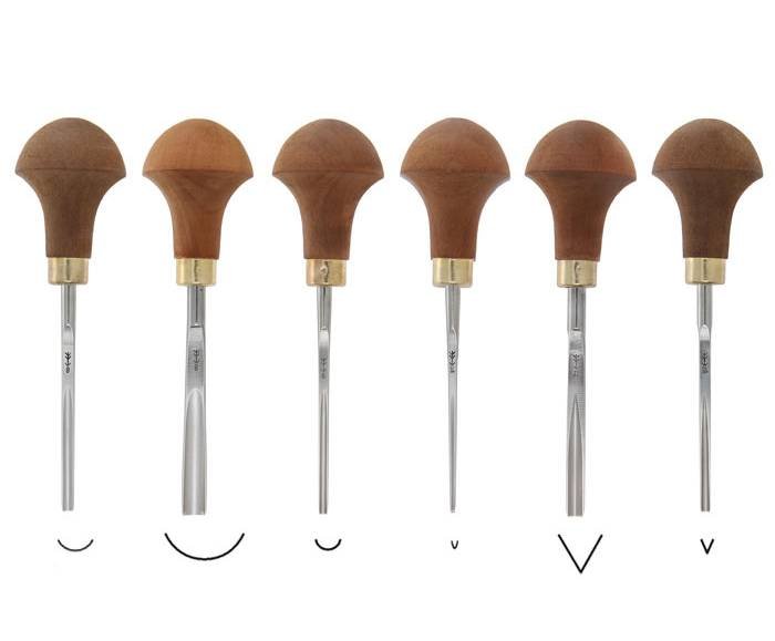 Jeu de 6 outils compacts Pfeil - Gaignard Millon