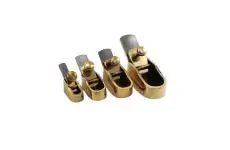 Set de 4 rabots noisette  semelle bombée laiton - Gaignard Millon