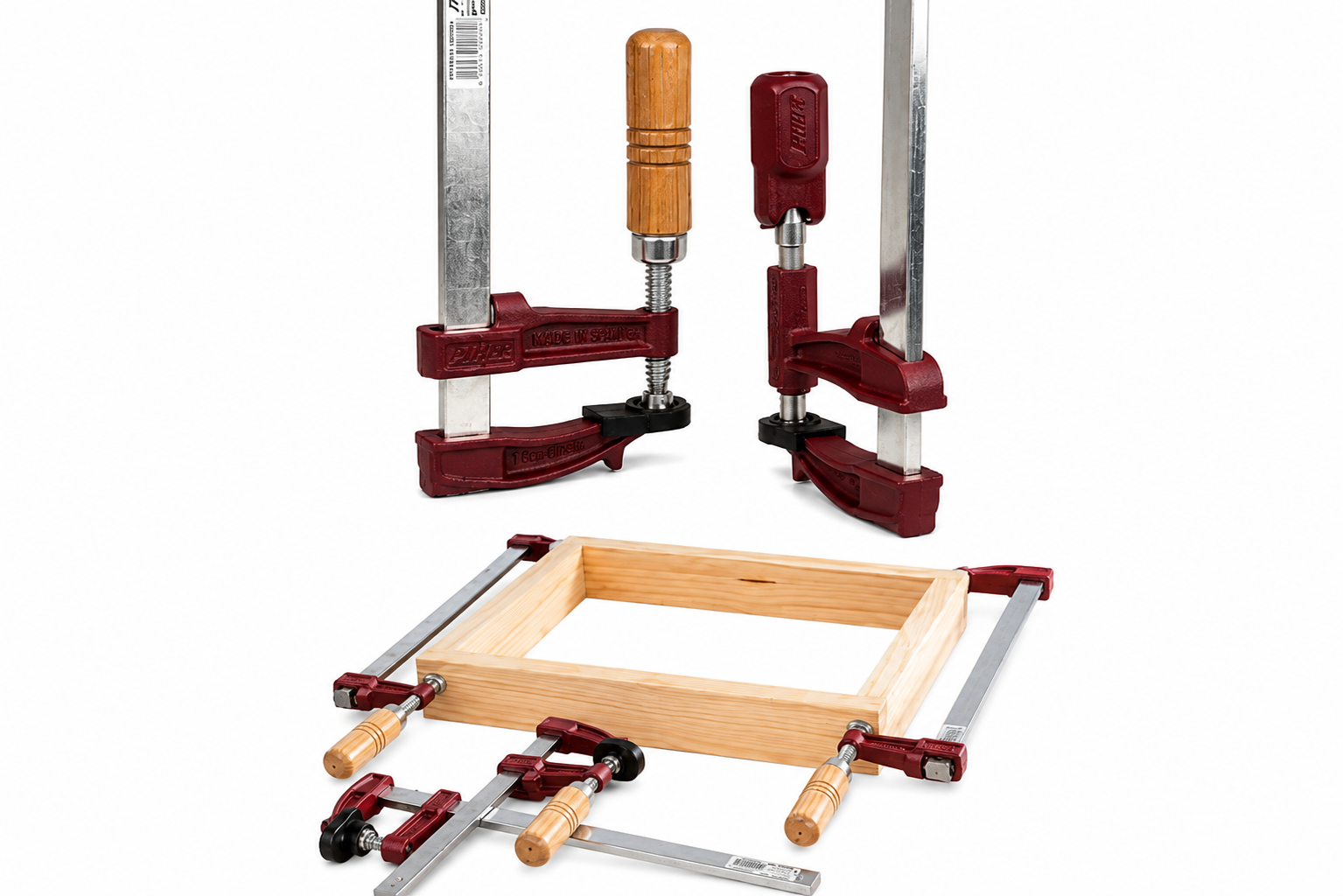 Serre-joint à vis Piher modèle MM – Manche bois