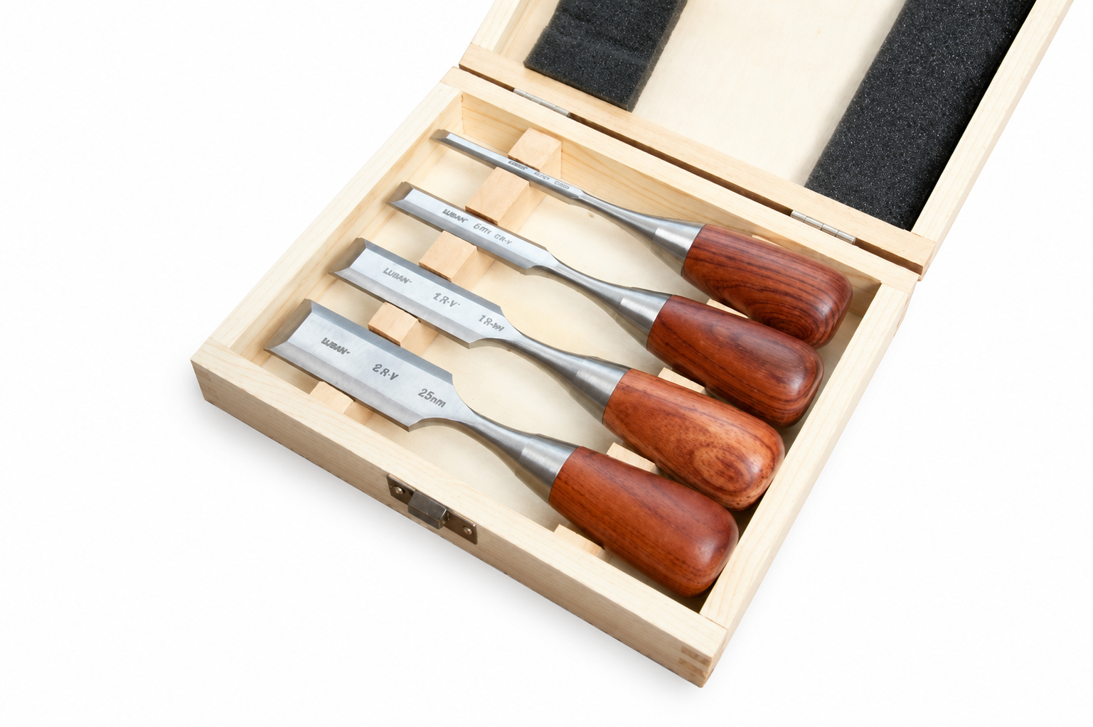 Coffret de 4 ciseaux courts Luban