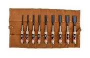9 Ciseaux japonais + Trousse Gaignard Millon cuir - Gaignard Millon